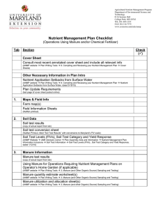 Regular Land Plan Checklist