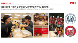 Bellaire Community Meeting (9/04/2014)