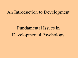 Issues of Development (Introduction)