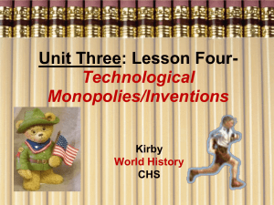 Lesson #4: Inventions