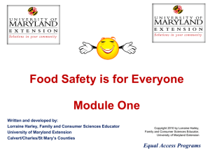 Food Safety Learning Modules