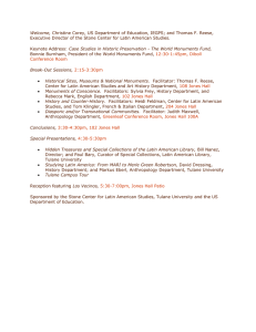 Title VIA Meeting: Cultural Heritage and Preservation Challenges in the New Millennium, March 26, 2002