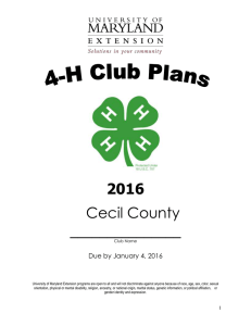 2016 _______________ Cecil County