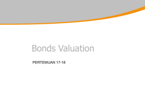Bonds Valuation PERTEMUAN 17-18