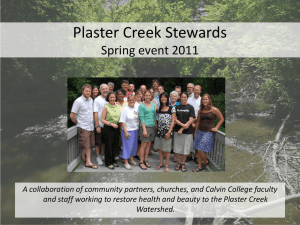 The Unfolding of Plaster Creek Stewards