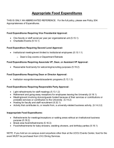 Food Approval Summary