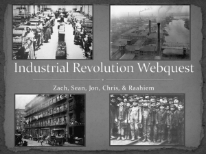 Industrial Revolution Link Click Webquest