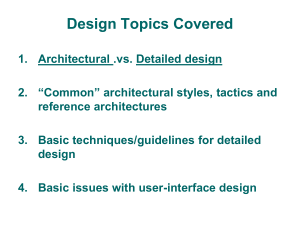 Software Design (Chapter 7)