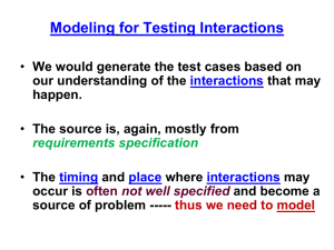 Modeling for Interaction Testing (Chapter 15)
