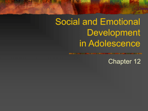 Social and Emotional Development in Teens