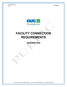 Facility Connection Requirements Description Updated:2012-01-24 11:23 CS