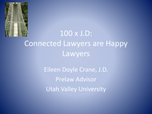 100 x JD: Connected Lawyers are Happy Lawyers (PPT)