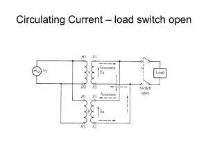 – load switch open Circulating Current