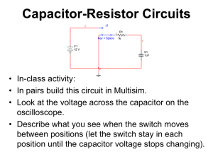 Capacitor-Resistor Circuits