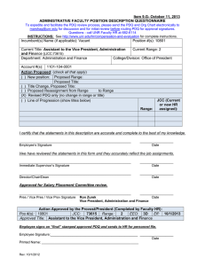 Assistant to the Vice President, Administration and Finance