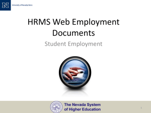 HRMS Web Employment Documents Student Employment 1