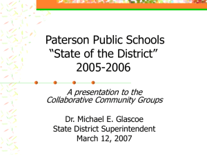 State of the District Presentation, 3-12-07