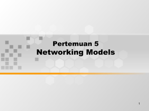 Networking Models Pertemuan 5 1