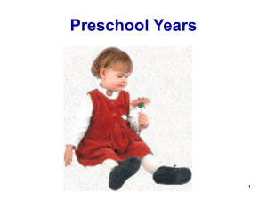 Preschool Personality and Social Development