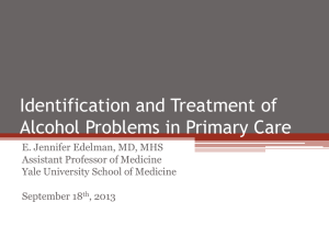 Alcohol in Primary Care