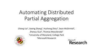 Automating Distributed Partial Aggregation