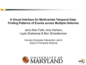 A Visual Interface for Multivariate Temporal Data: