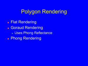 Polygon Rendering Flat Rendering Goraud Rendering Phong Rendering