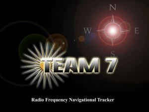 Radio Frequency Navigational Tracker