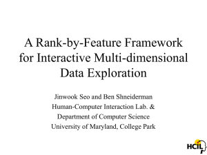 A Rank-by-Feature Framework for Interactive Multi-dimensional Data Exploration