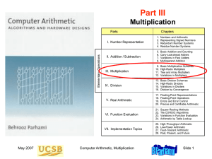 Part III Multiplication Parts Chapters