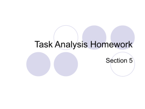 Task Analysis Homework Section 5