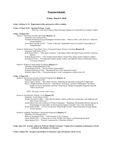 2010 Conference Panel Schedule