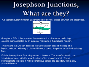 Josephson Junctions, What are they?