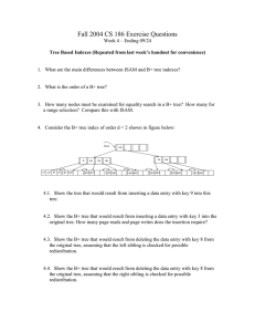 Fall 2004 CS 186 Exercise Questions