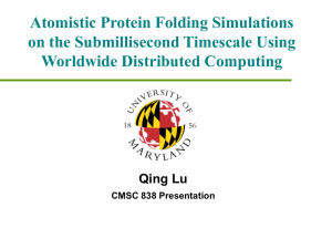 Atomistic Protein Folding Simulations on the Submillisecond Timescale Using Worldwide Distributed Computing