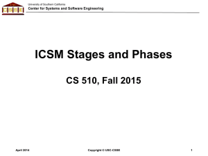ICSM Life Cycle Stages