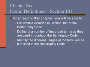 Chapter Six. Useful Definitions—Section 101