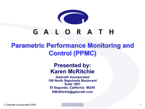 Parametric Project Monitoring and Control Performance-Based Progress Assessment and Prediction