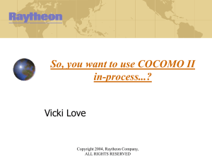 You want to use COCOMO II to manage a software development project? Get outta here!