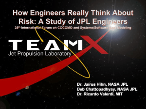 How Engineers Really Think About Risk: A Study of JPL Engineers