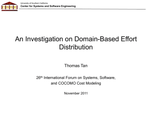 An Investigation on Domain-Based Effort Distribution