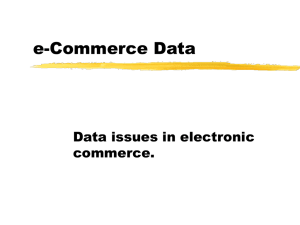 Data Requirements for e-Commerce 02/16/00