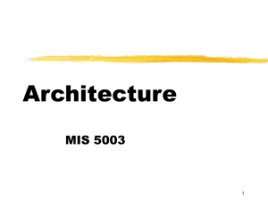 Architecture Review 3/8/00