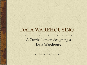 PowerPoint Presentation - Introduction to Data Warehousing