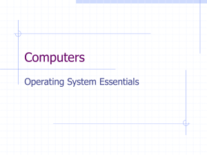 Chapter 11, Basics of Operating Systems