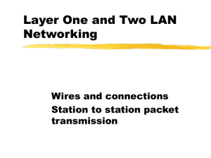 LAN's and LAN Technology (Ref Chapters 8 and 9)