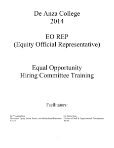 EO Hiring Committee Training Packet