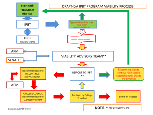 IPBT Viability Process