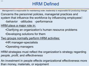 What is HR?