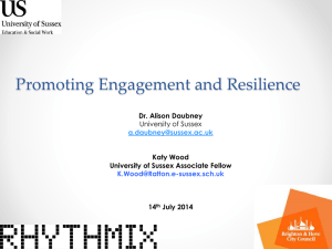 Promoting engagement and resilience: Alison Daubney Katy Wood [PPTX 18.44MB]